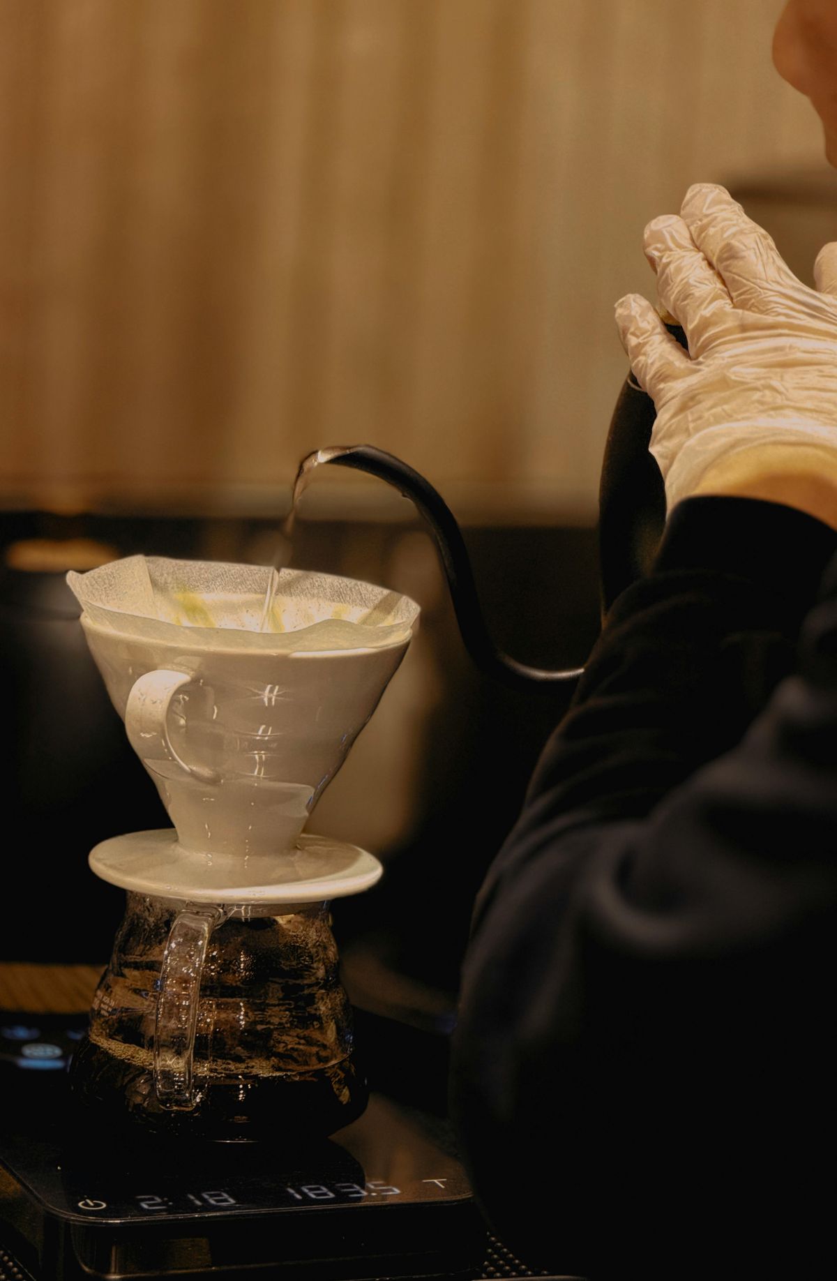 ハンドドリップコーヒーの様子